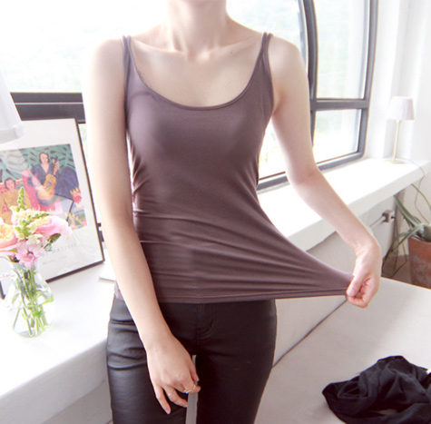 Warm napping two-string top <FONT color=#d8a4a4>[size:F]</font>