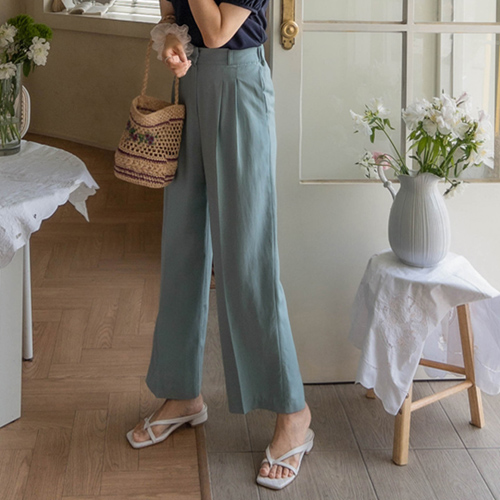 MADE LIN Elkes' pastel summer linen pants[size:S,M,L]