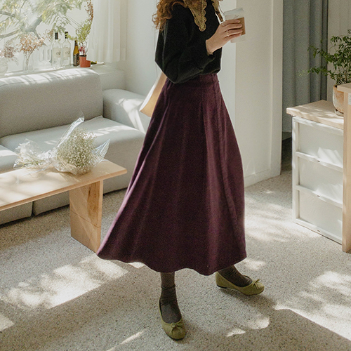 <FONT color=#5a3954>MADE LIN</font> Like You Mapsi Corduroy Skirt <FONT color=#d8a4a4>[size:F,1]</font>