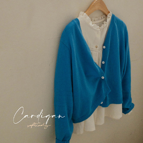 Crayon 7Color Lambswool Slim Fit Cardigan[size:F(55~66)]