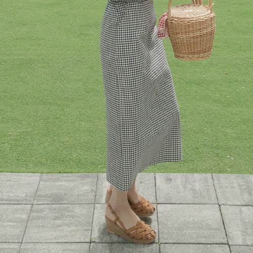 [LABEL] French Summer Edition Hline Back Banding Skirt[size:F(55~66)]