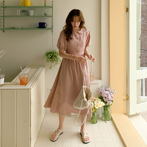 <FONT color=#5a3954>MADE LIN</font> Tom Sawyer Lovely Cara Check One Piece [size: F (55~66)]