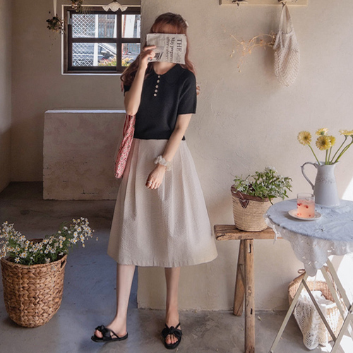 [LABEL] emilia Elegant Kara Summer Linen Knit[size:F(55~66)]