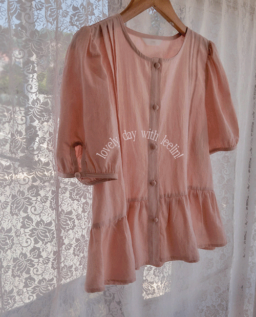 [MADE] Sabre Anna Pintuck Ara Sharing Elegant Blouse [size: F (55~66)]