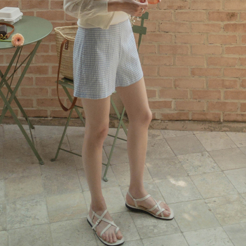 <FONT color=#5a3954>MADE LIN</font> Travel Look Cool Check Pants [size:S,M]