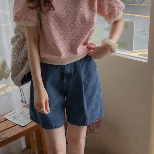 [LABEL] Summer Season Sugar Pintak Dressy Fit Half Pants [size: S(55), M(66)]