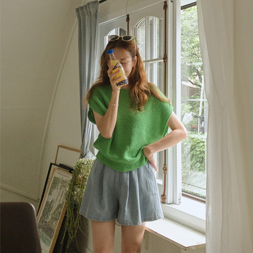 [LABEL] Apple Min Waffle Knit[size: F (55~66 half)]