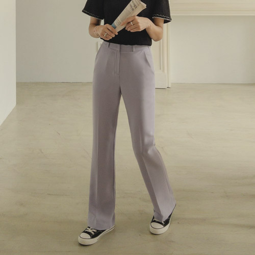 <FONT color=#5a3954>MADE LIN</font> [Lavender Color] Summer Boot cut Slacks Pants [size: S, M, L (Basic/Mini)]