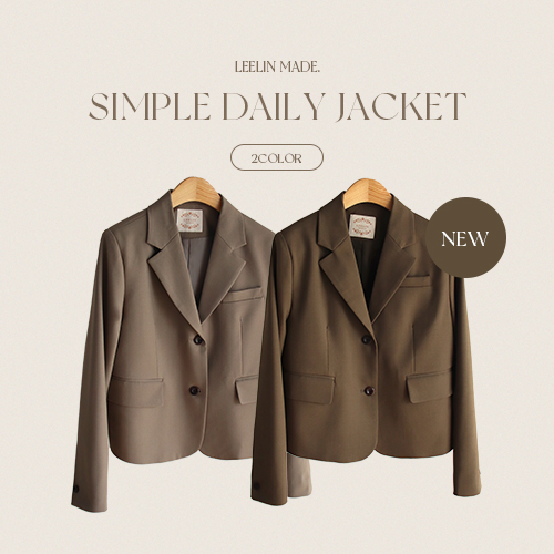 <FONT color=#5a3954>MADE LIN</font> Mock Simple Comfortable Span Daily Jacket [size:F,1]