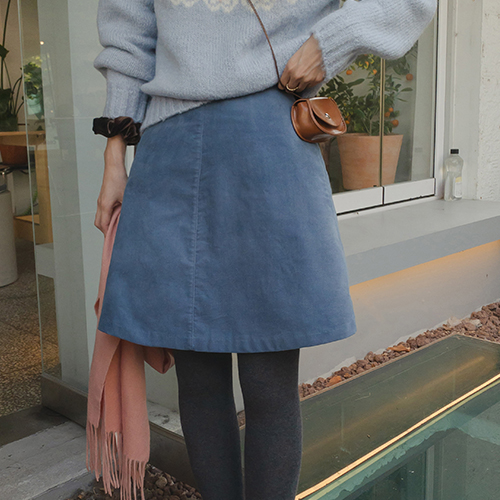 [LABEL] Barnett SK corduroy Aline midi skirt [size: S, M]