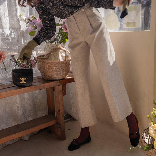 <FONT color=#5a3954>MADE LIN</font> JEST Warm and cozy stretchy culottes [size: S, M, L]