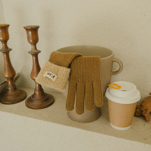 Soft Cashmere Wool Foam Gloves
