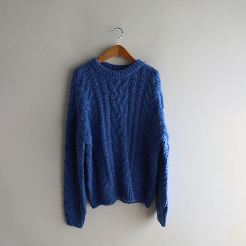 [Sample Sale] Blue Twiddle Knit