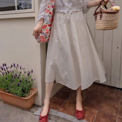 [LABEL] Gemmat’s pleasant rustling edge wrinkle Skirt [size: F(55~66)]