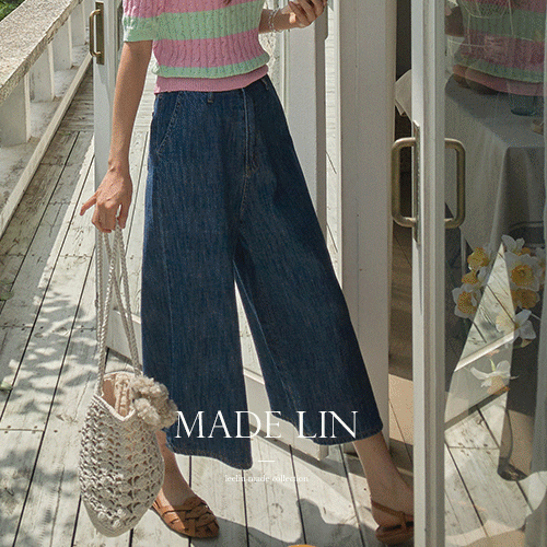 <FONT color=#5a3954>MADE LIN</font> The moment you put it on! Fall in love! Eco-friendly eco-denim pants [size: S, M, L]
