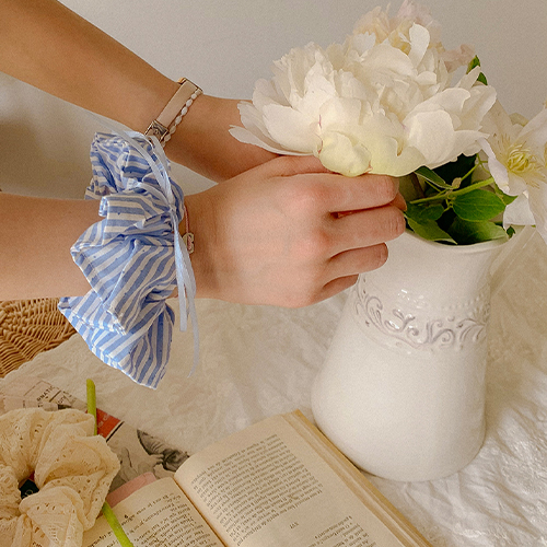 pastel Stripe Ribbon Knot Tripe