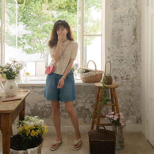 [Hoodul! Cattail! Pants] [Various sizes] Summer Denim Pants that everyone can enjoy without staining [size: S, M, L, XL]
