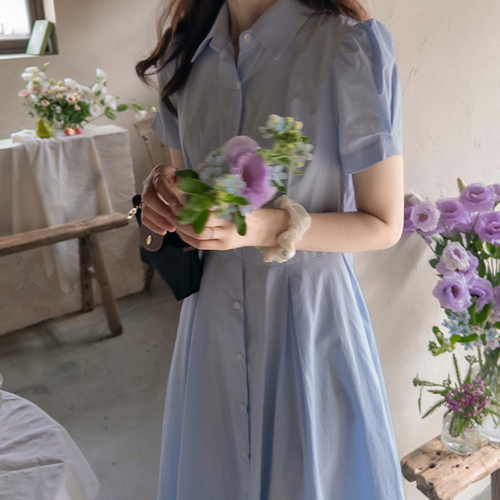 [LABEL] Stacy Pintac Puff Cotton Candy Color Edge Fit One Piece[size:F(55~66)]