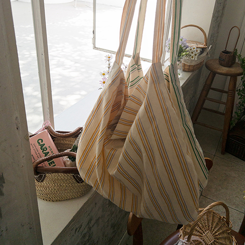 Belly Vertical Stripe Eco Bag