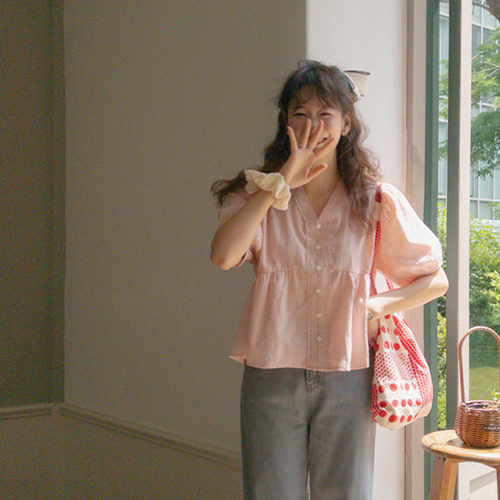 [LABEL] Of Flower Romantic Race Blouse[size:F(55~66)]