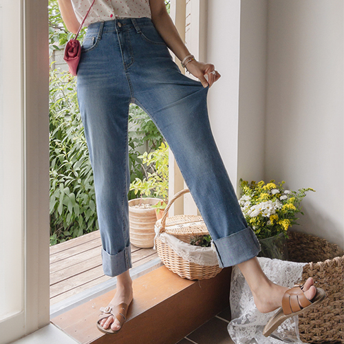 Tainted Jjonjjon Daily Straight Denim Pants [size:S,M,L]