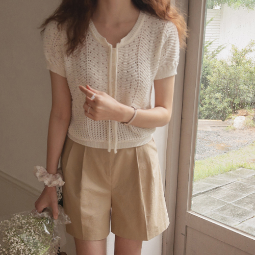[SummerKnit] Berz Eyelet Weave Cool Summer Knit [size:F(55~66)]