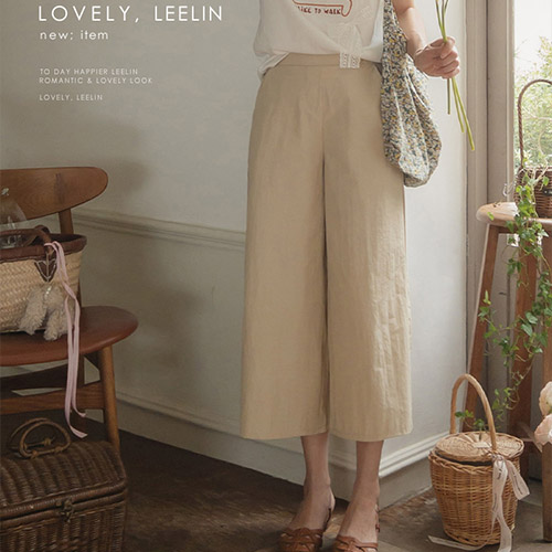 [LABEL] Chaublanc Wide fit Banding Pants that rustle all summer [size: F(55~66)]