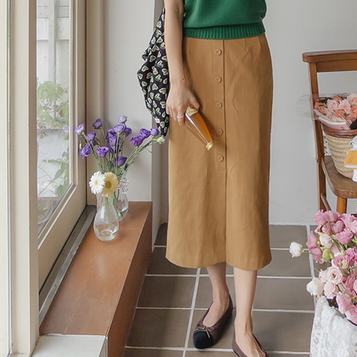 [LABEL] Bernel Autumn Mood Firm Hline Banding Skirt [size: F (55~66)]