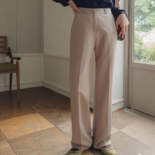 [New product special price 10,000 won discount] <FONT color=#5a3954>MADE PREMIUM</font> [Dark beige] No worries about wrinkles in New Roaming! Charur straight fit Slacks Pants [size: S, M, L]