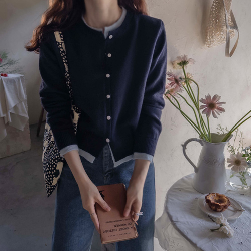 [LABEL] Juliende Double Color Flexible and Soft Cardigan [size:F(55~66)][Pre-order 10/25Estimate storage]