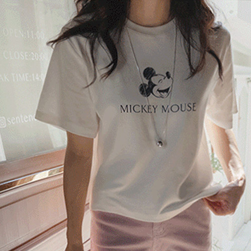 Mickey 3-season comfortable cotton T-shirt [size:F(55~66)]