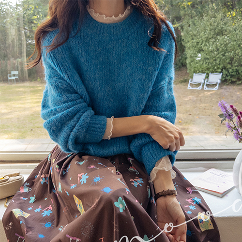 [Contains Wool & Alpaca]] Shua Bokdak Soft Mood Knit [size: F (55~77)]