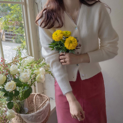 Bayels Fury Colorblock Warm Soft Angora Wool Cardigan [size: F (55~66)]