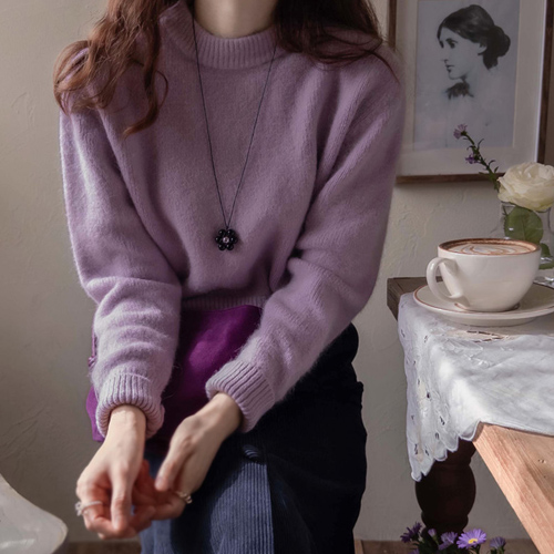 Honey Cotton Candy Soft Touch Fluffy Warm Knit [size:F(55~66)]