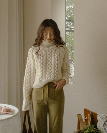 [New product special price 7,000 won discount] <FONT color=#5a3954>MADE LIN</font> cappuccino Wool Paula Knit [size: F (55~66)]