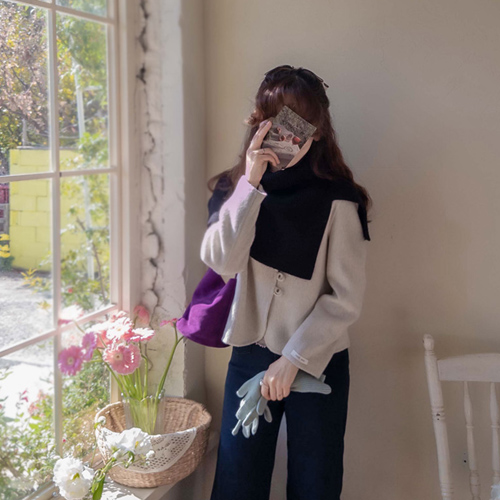 [Coat and Warmer Set][LABEL] Styler Gemma Button Handmade Lux Wool Coat[size:F(55~66)]