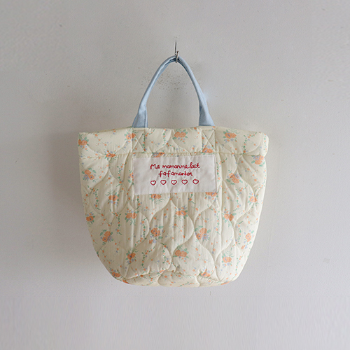 [Sample Sale] quilting Flower two-way Bag