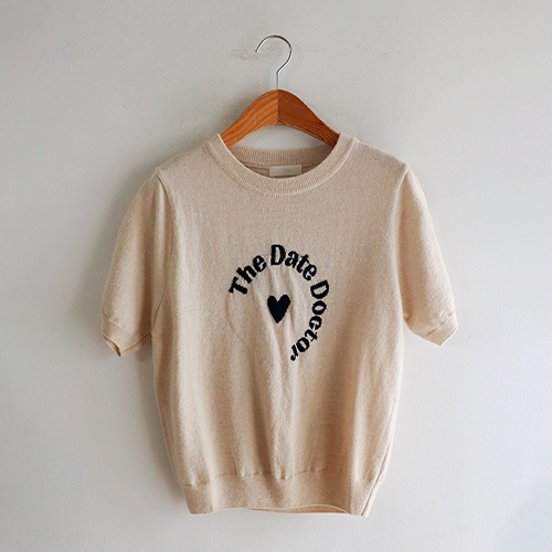 [Sample Sale] Lettering Knit Short-sleeve