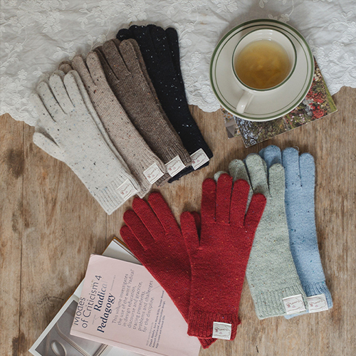 Maple Haze Wool Fingerhole Gloves