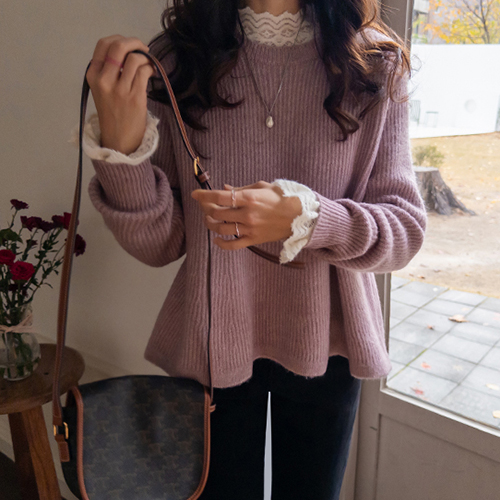 [LABEL] Freel Knit full of lovely Cielo [size: F (55~66)]