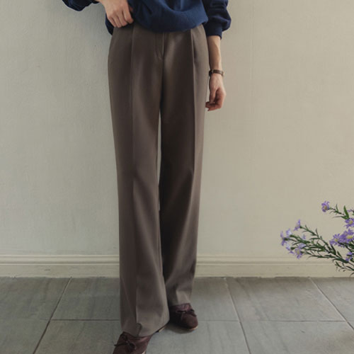 [Thick winter thickness★ napping][New product special price 7,000 won discount] <FONT color=#5a3954>MADE LIN</font> [Solid quality!] No-member napping chewy semi-wide one-tuck Slacks[size:S,M,L]