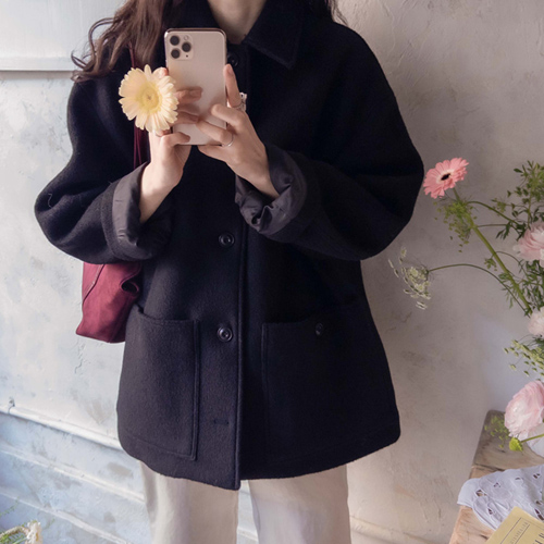 Heyju Warm Minubim Luxe Overloose Fit Coat [size:F(55~77)]