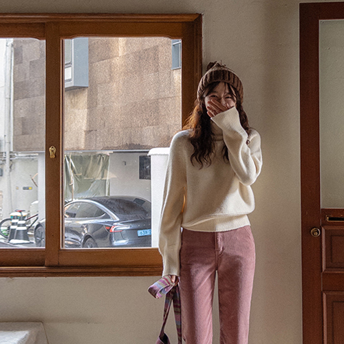 Raine Thick and Cozy Turtleneck Knit [size:F(55~66)]