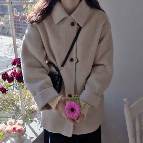 Shumild Soft and Flexible Handmade Warm Wool Coat [size:F(55~66)]