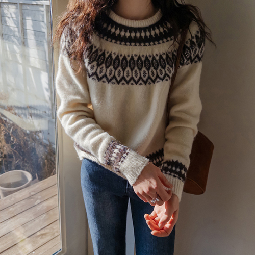 [Woolhamyu] Nordic Knit full of lovely lilac [size:F(55~66)]