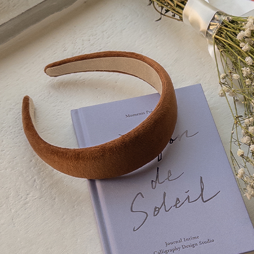 Sandy Brown Chubby Hairband