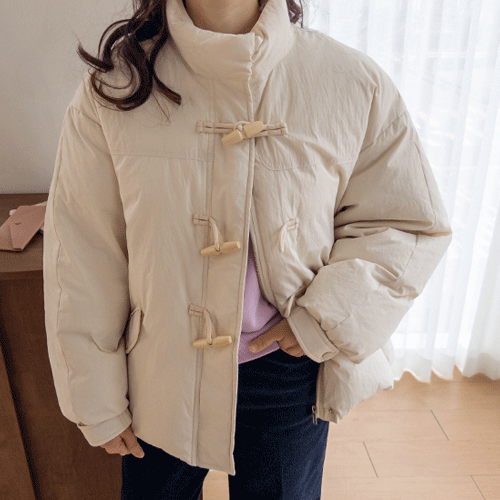 [Lining: 90% Goose Down][Eye Color] Million Toggle Button Padding Jumper [size: F (55-66)]