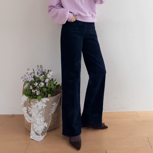 [Long Leg Fit] Leand Leggings Cozy Napping Corduroy Straight Fit Pants [size: S, M, L, XL]