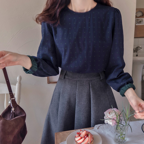 [New Arrival Special Price 6,000 Won Discount] <FONT color=#5a3954>MADE LIN</font> Pitaya Tie-Dye Shirring Blouse [size: F (55-66)]