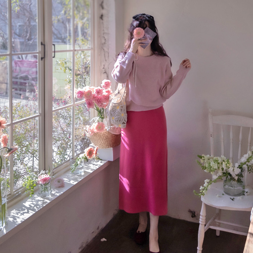 Season Juliet Soft and Flexible Knit Skirt [size: F (55~66)]